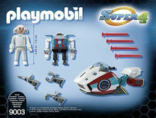 Playmobil 9003 Super 4 Skyjet with Dr. X and Robot