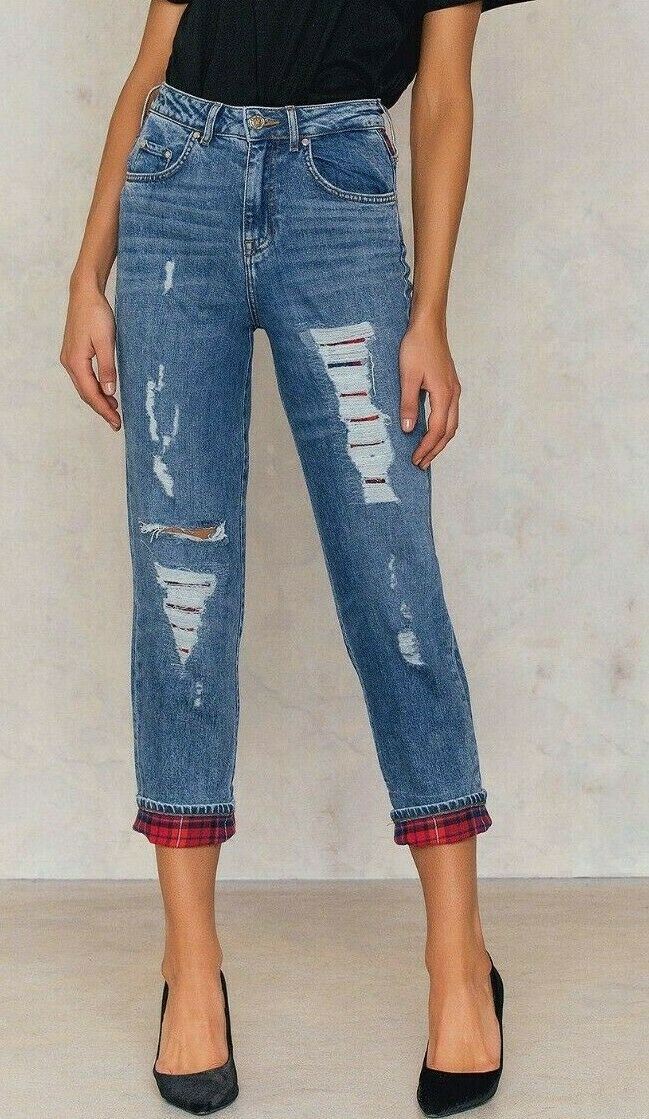 TOMMY HILFIGER x GIGI HADID Women's LEXIA DESTROYED Jeans, W28 W30 W32 W34