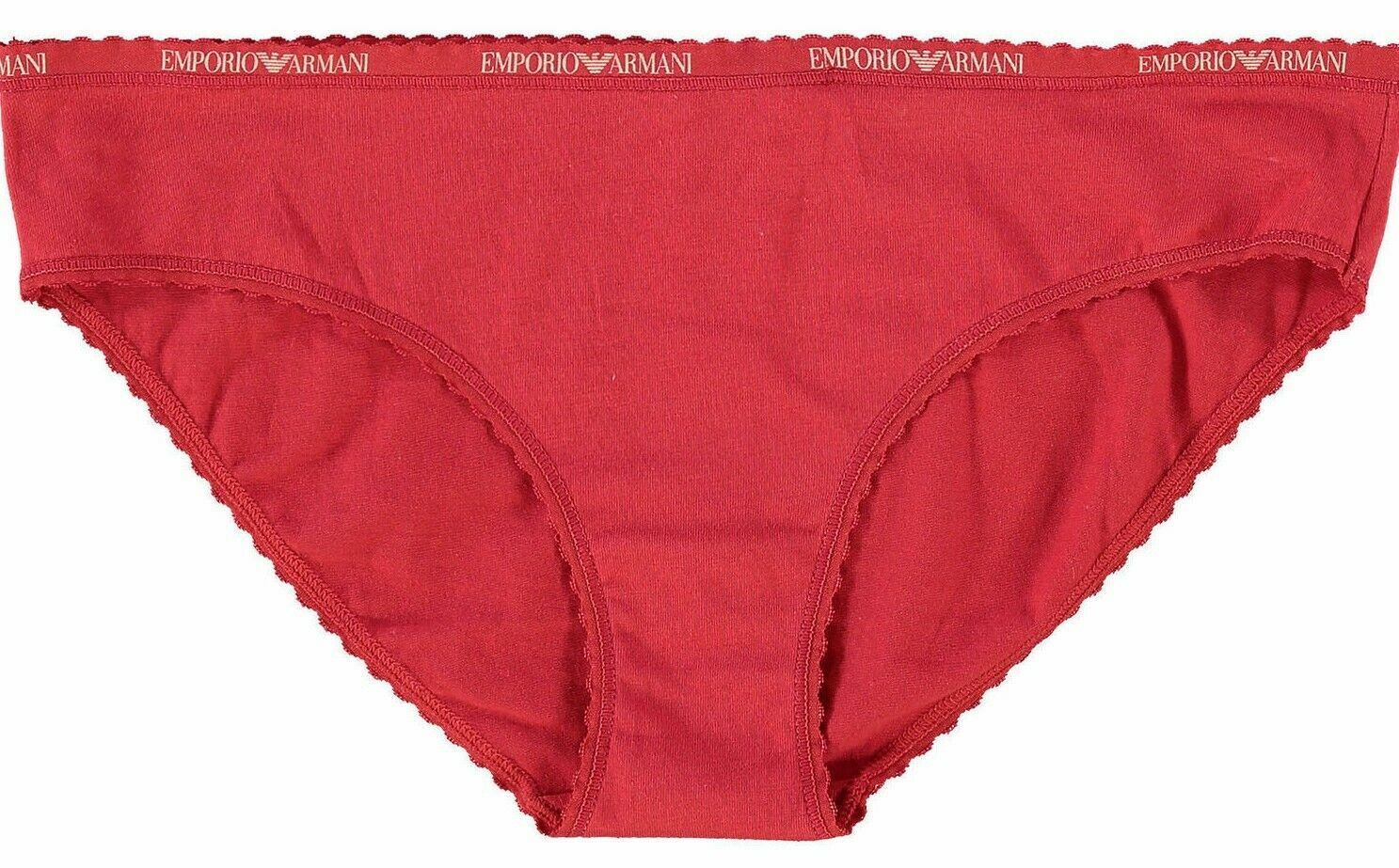 EMPORIO ARMANI Underwear Women's Cotton Knickers, Briefs, Red, size S