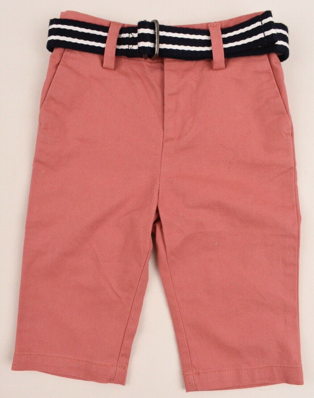RALPH LAUREN Baby Boys Belted Chino Shorts Dusty Red size 3 months size 6 months