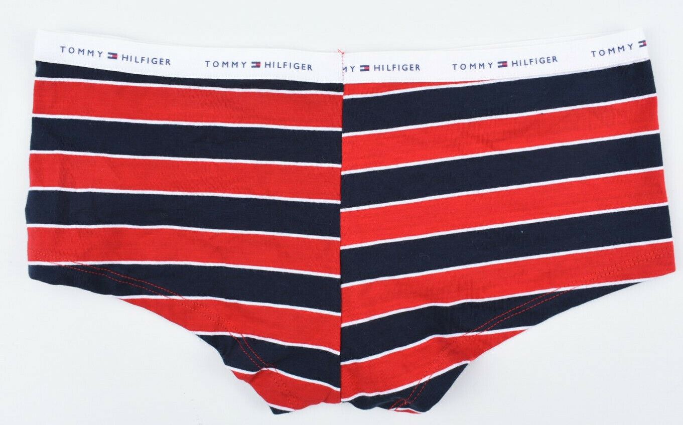 TOMMY HILFIGER Underwear Women's BOYSHORT Knickers, Red/Blue, size S or size M