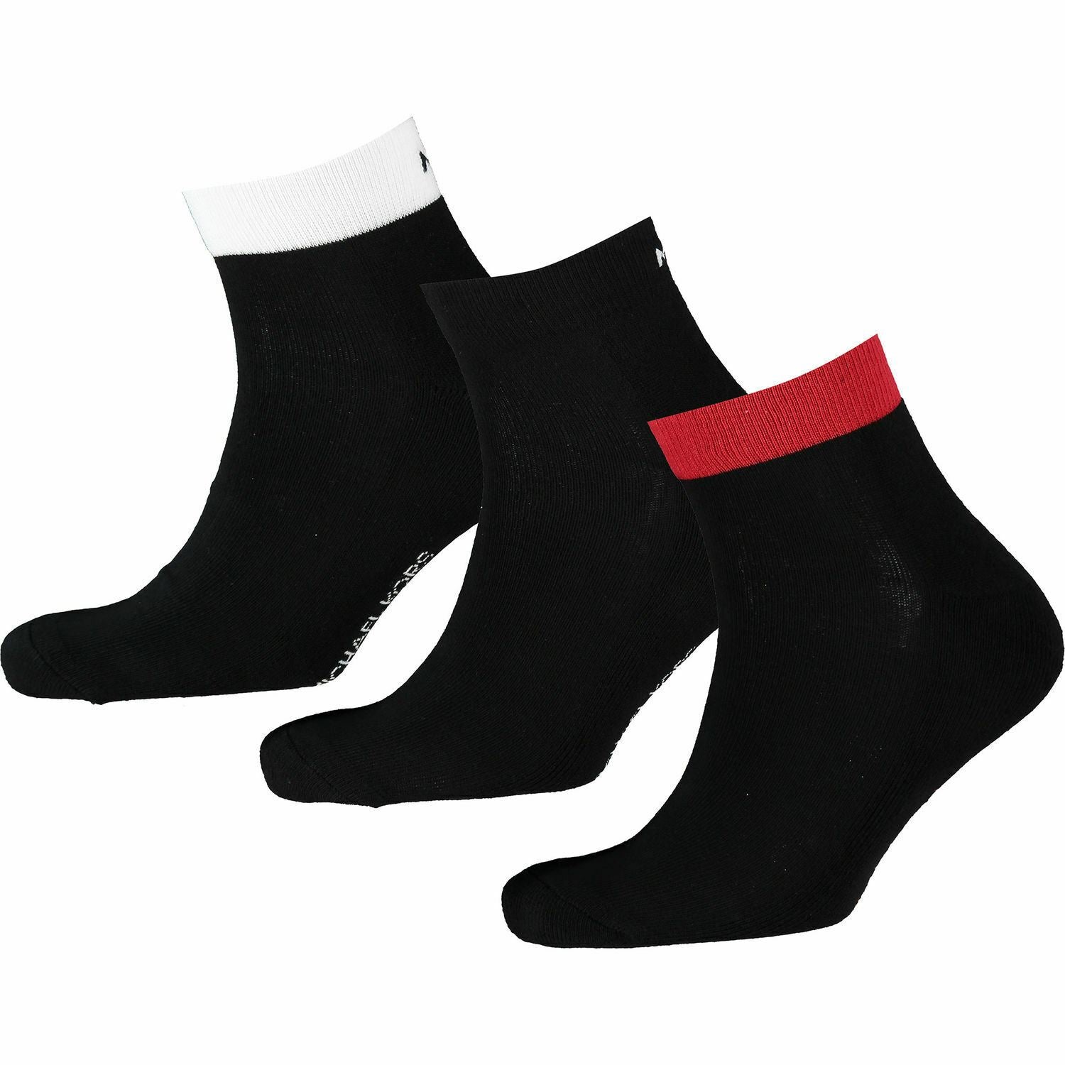 Michael Kors Men's 3-pk Combed Cotton Black Socks with MK branding size UK 7-12