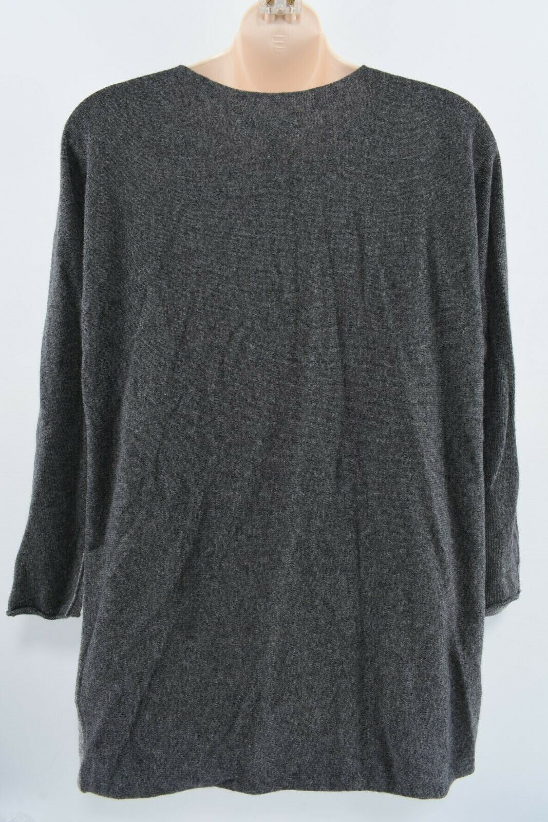 COLLEZIONE GAIA Women's Wool Blend Jumper, Light Grey/Dark Grey size M to size L