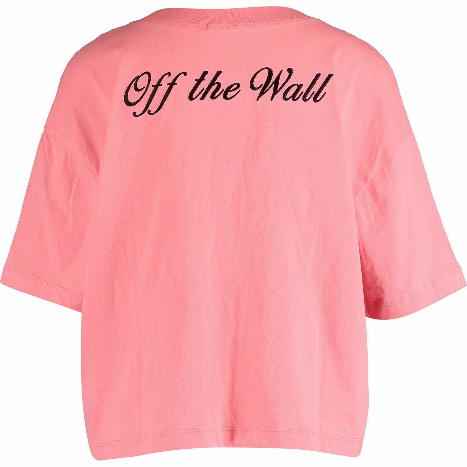 VANS Women's Brush Off Cropped Top T-Shirt, Strawberry Pink, size M