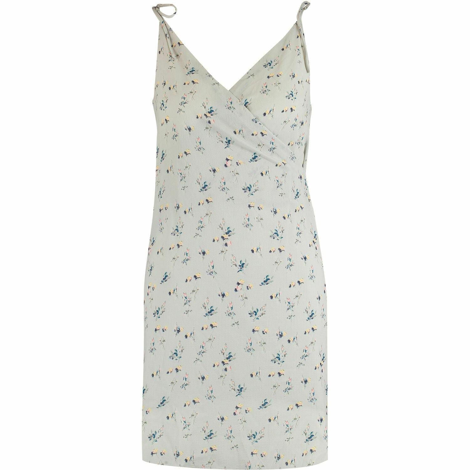 ALLSAINTS Women's MIKA Somer Crepe Dress, Soap Grey/Floral, size S / UK 10
