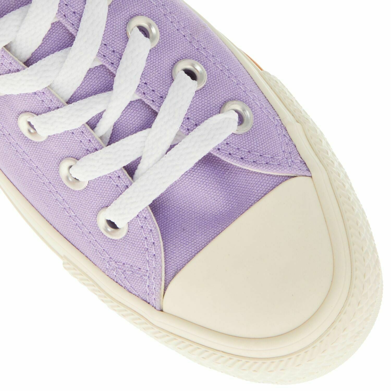 Women's CONVERSE ALL STAR Low Top Trainers, Washed Lilac/Egret UK 4 EU 36.5