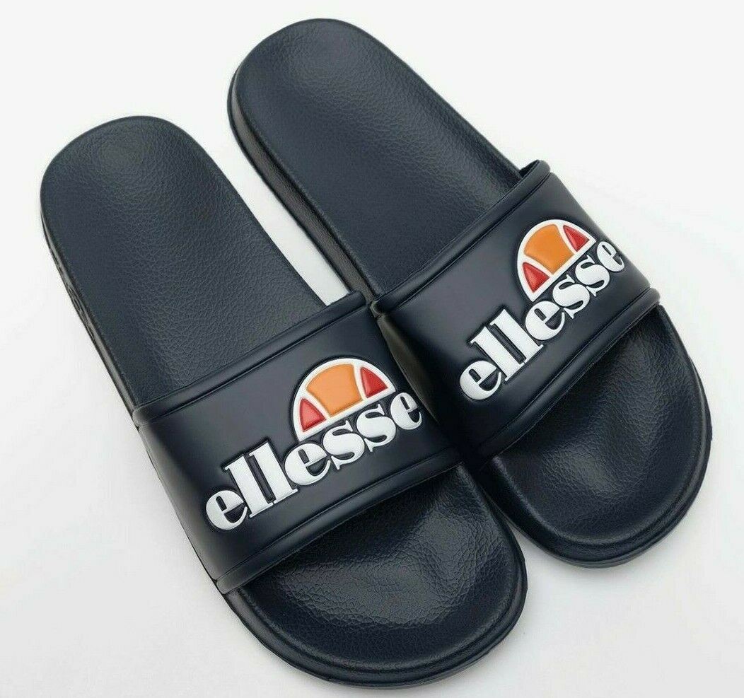 ELLESSE - DUKE Women's Logo Sliders, Sandals, Full Navy, size UK 3 / EU 36