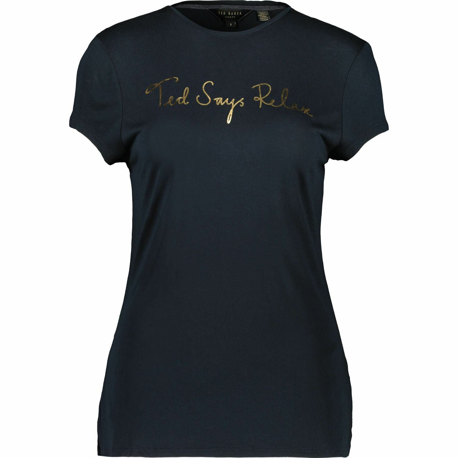 Women's Ted Baker Navy Blue Relax T-Shirt  Ted Baker Size Small T1  RRP Â£49