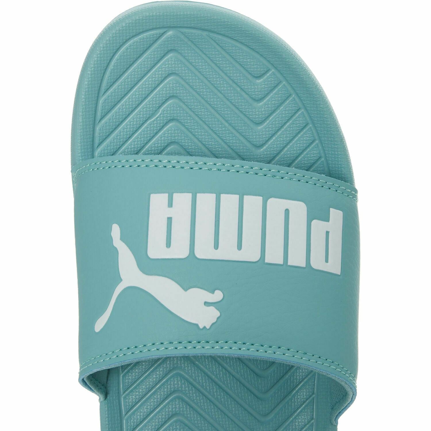 Puma Junior Girls Popcat Sliders Sandals Aquifer/White UK junior 4  EU 37  US 5C