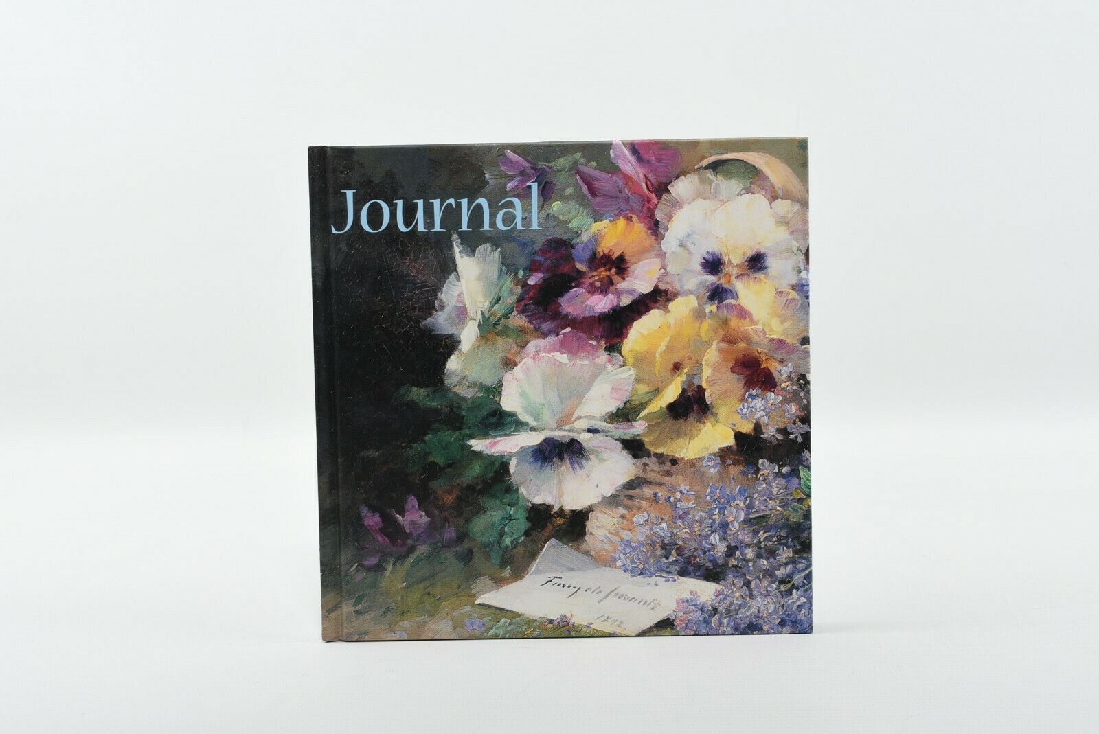 Plain Page Journal 21cm x 21cm Cover is 'Pansies and Forget Me Nots' RRPÂ£12.95