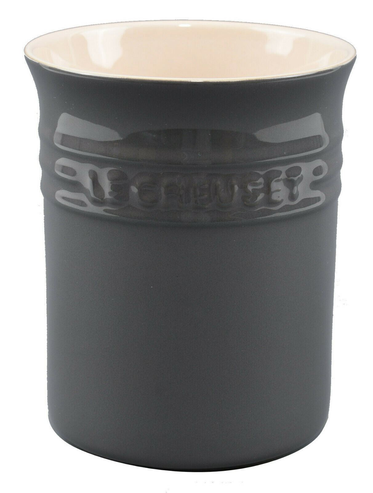 LE CREUSET Dark Grey Stone Utensil Jar 15 x 12.5cm