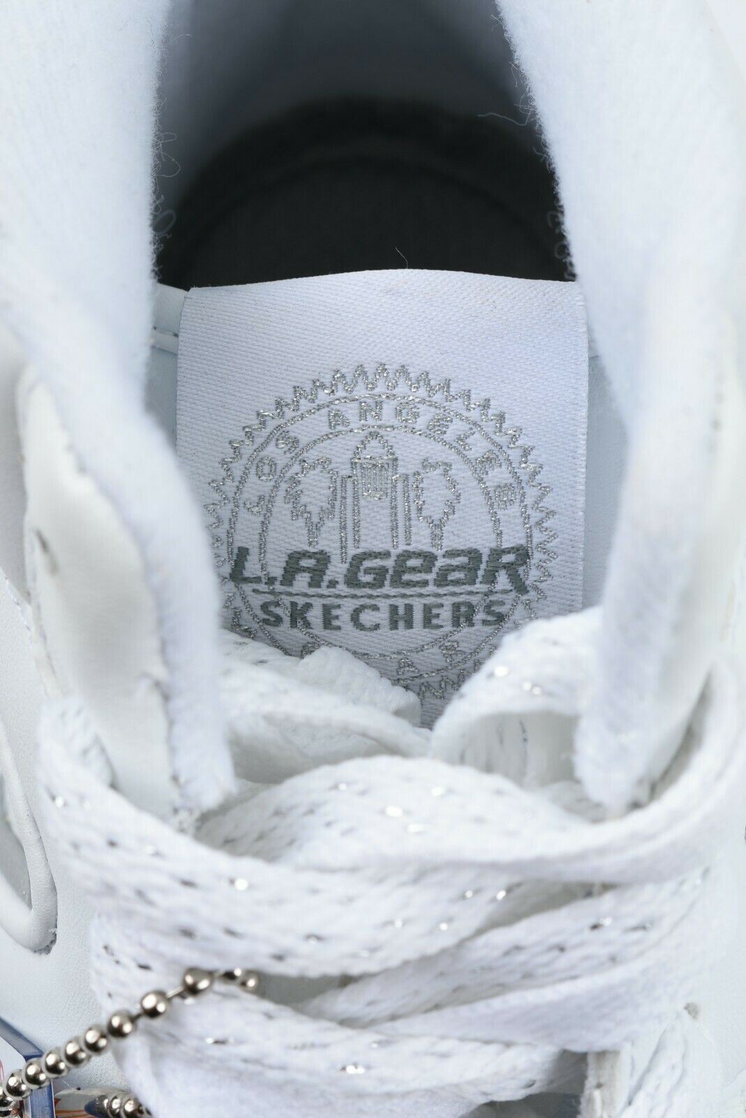 L.A.GEAR x SKECHERS Women's SLAMMER High Top Trainers, White, size UK 3 EU 36