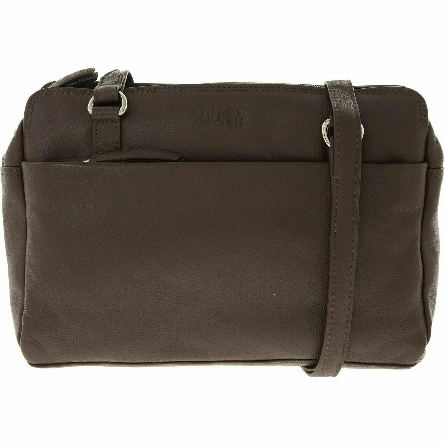 STORM Women's KESTREL Genuine Leather Small Brown Shoulder Bag, Brown