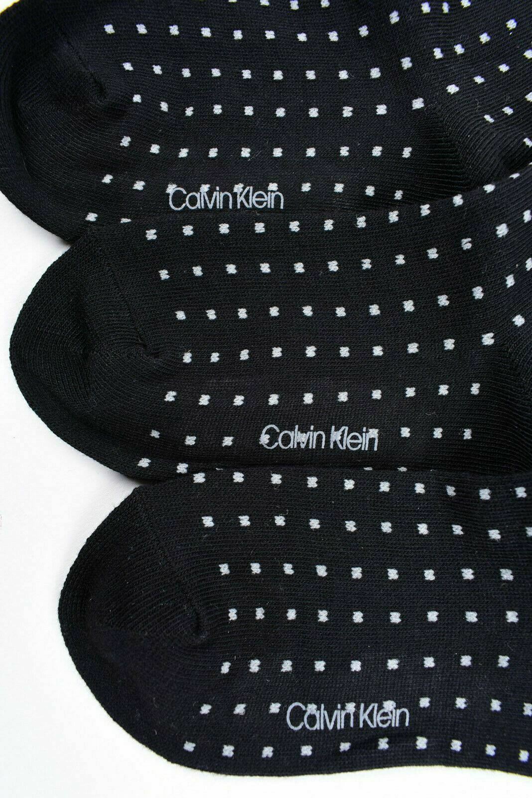 CALVIN KLEIN 3-pack Girls' Kids' Socks, Black/Dotted, UK kids shoe size 9-12