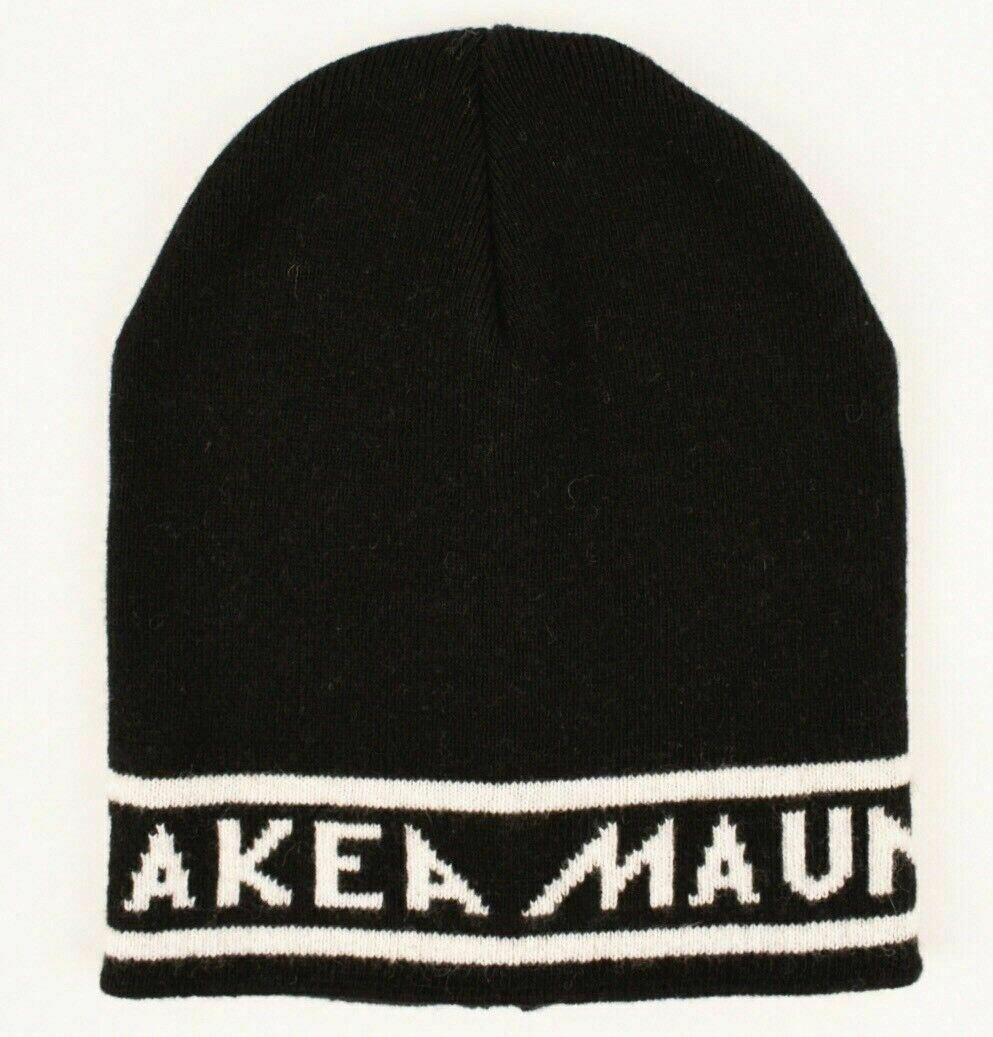 MAUNAKEA Men's Warm Knitted Beanie Hat Black, One Size