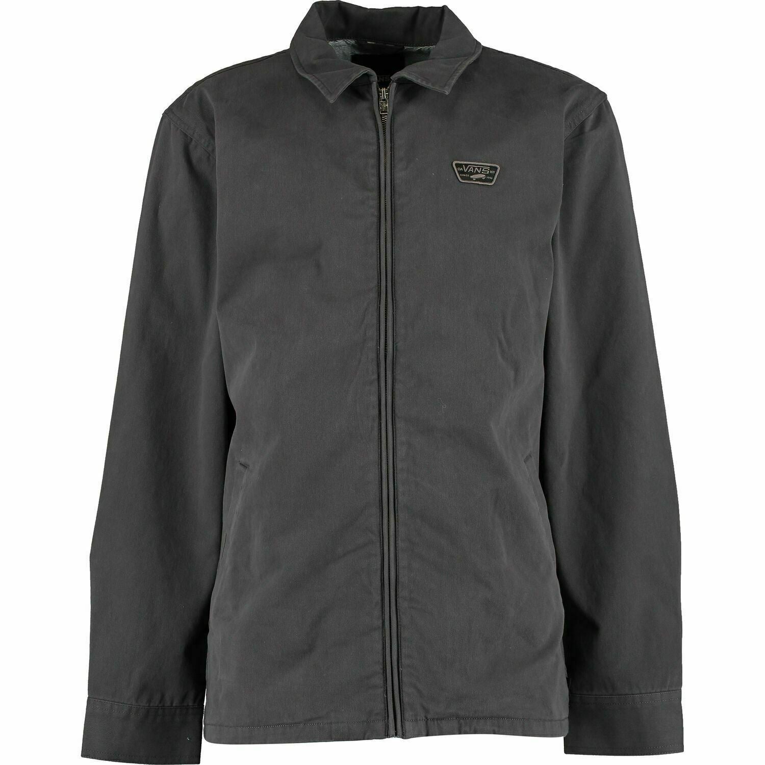VANS Men's BELFAIR II Jacket, Cotton Brushed Twill, Asphalt Grey, size XS