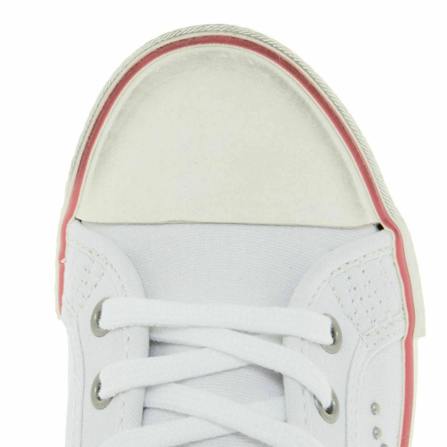 PEPE JEANS Girls' White Distressed Canvas Hi Top Trainers, size UK junior 4