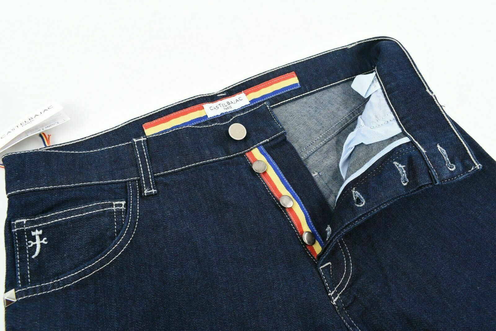 CASTELBAJAC Paris - Men's Dark Blue Modern Fit Jeans, size W36