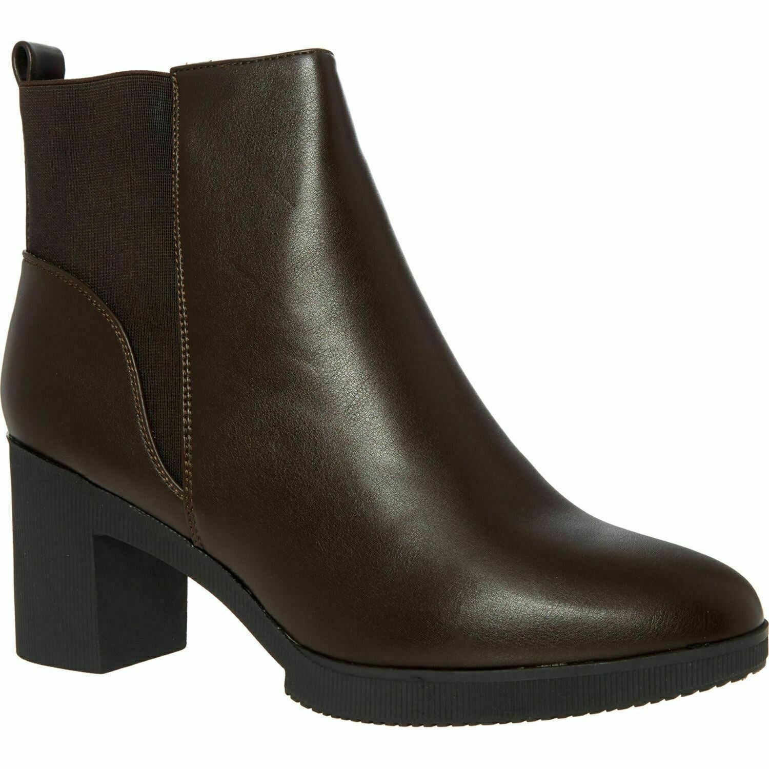 KYLIE CRAZY SHOES Women's Heeled Chelsea Boots, Maroon Brown, size UK 7 / EU 40