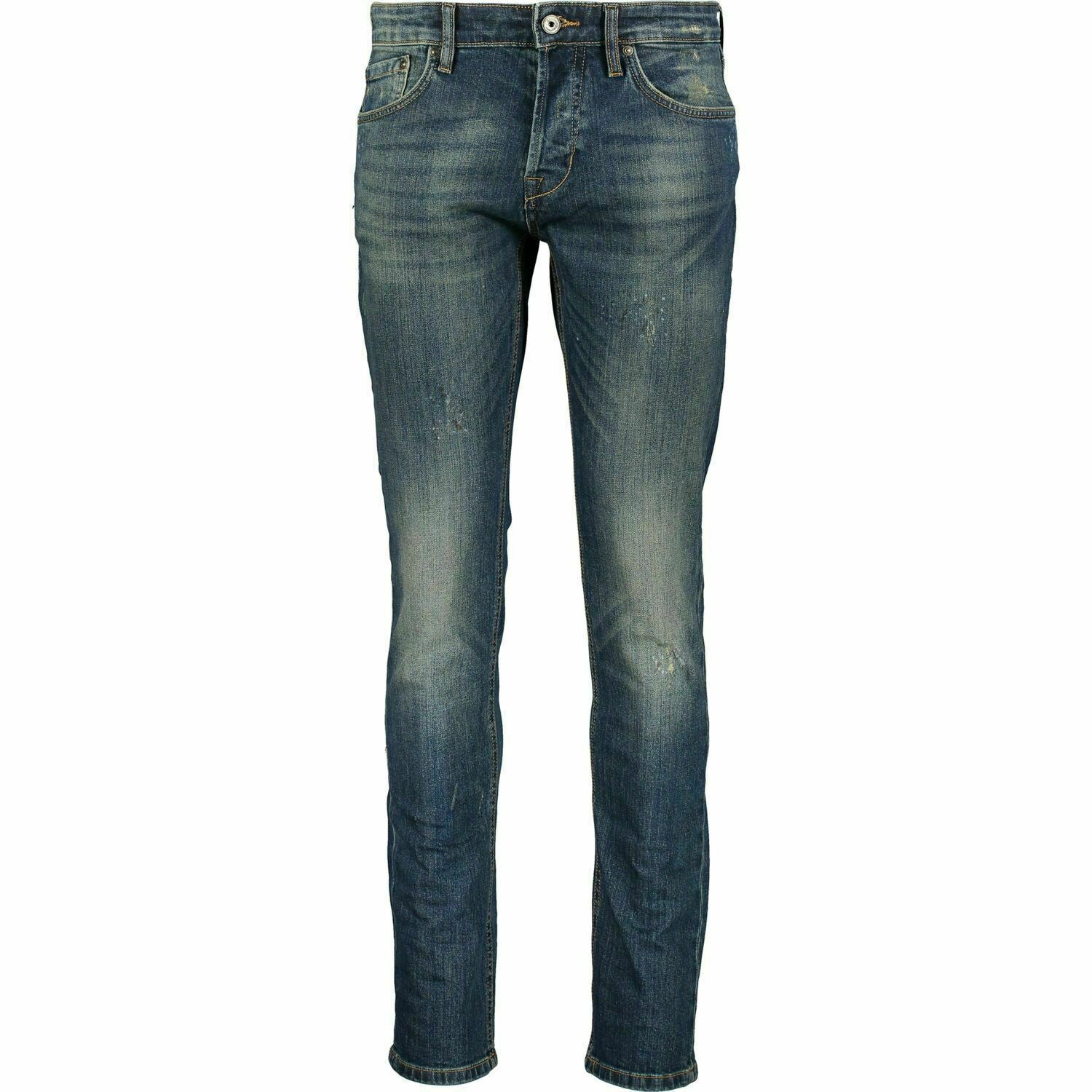JUST CAVALLI Men's Blue Distressed Slim Denim Jeans, size W28