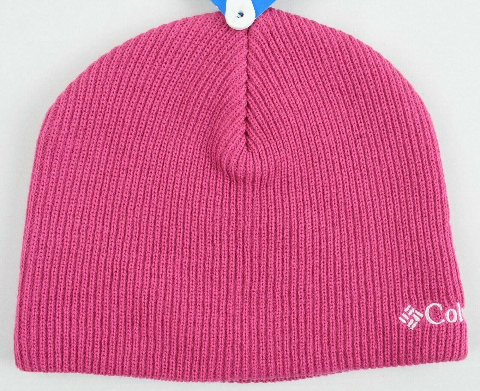 COLUMBIA Girls' Whirlibird Watch Rib Knit Beanie Hat, Pink, One Size Youth