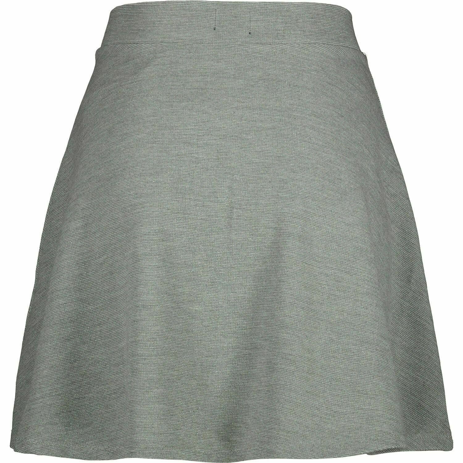 SUPERDRY Women's TAYLA Iron Grey Sparkle Skater Skirt, size L / UK 14