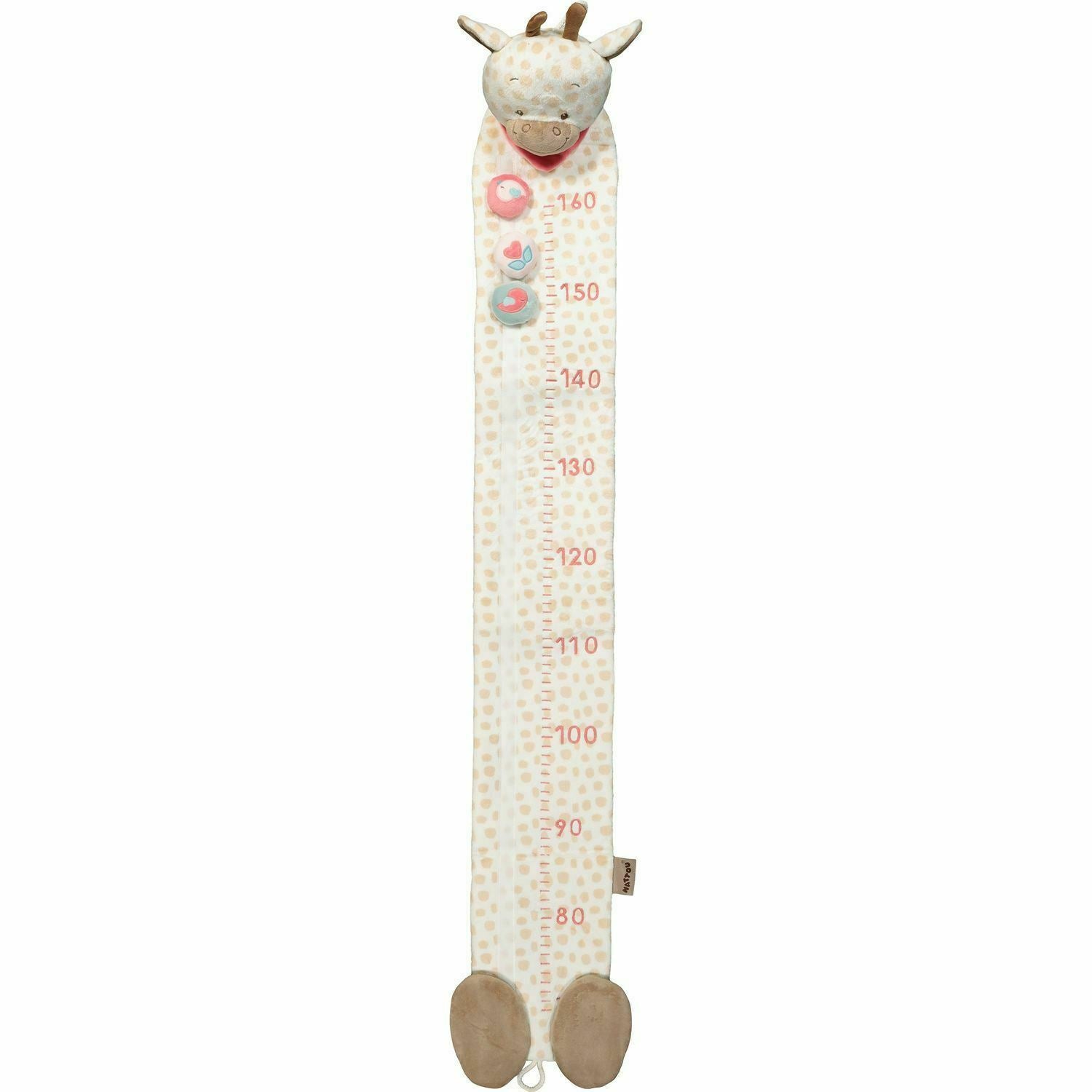 NATTOU Charlotte and Rose - Cream & Brown Fabric Height Chart