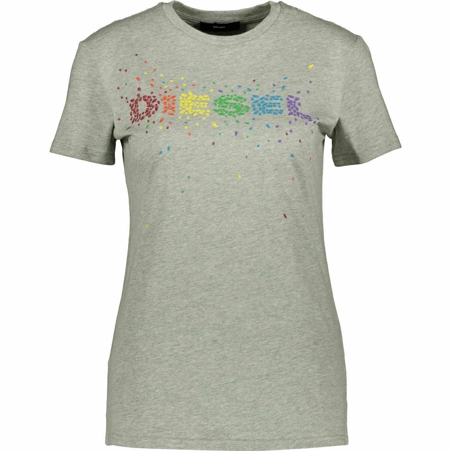Genuine Diesel Womens Grey Marl T Sily T-Shirt Size Small