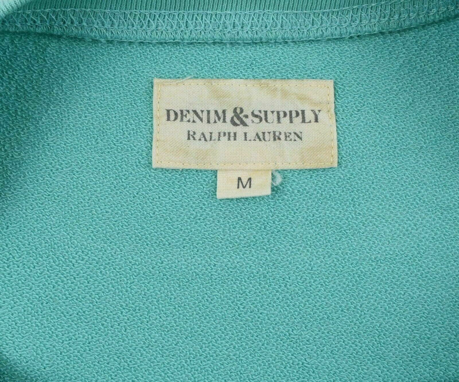 Denim & Supply by Ralph Lauren Women's Cropped Sweatshirt, Mint Green, size S