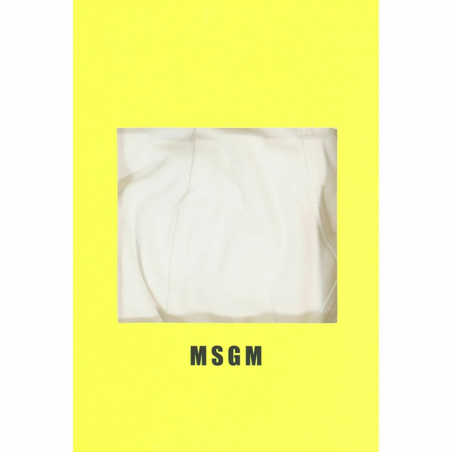 MSGM Underwear: Men’s Basic Cotton Stretch Midi Briefs, White, size L