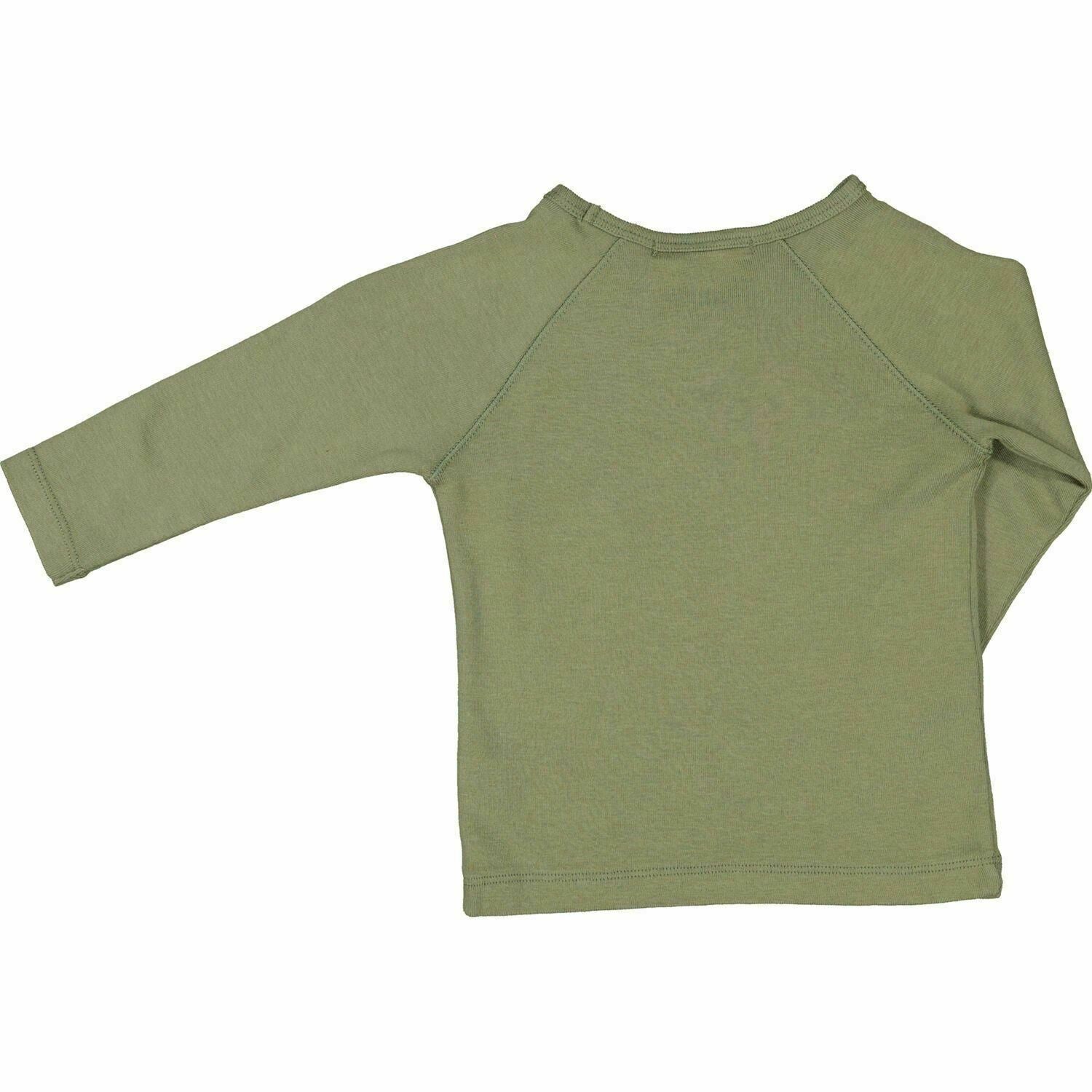 BONPOINT Baby Boys' Dinosaur Print Long Sleeve T-shirt Top, Olive Green, 2 years