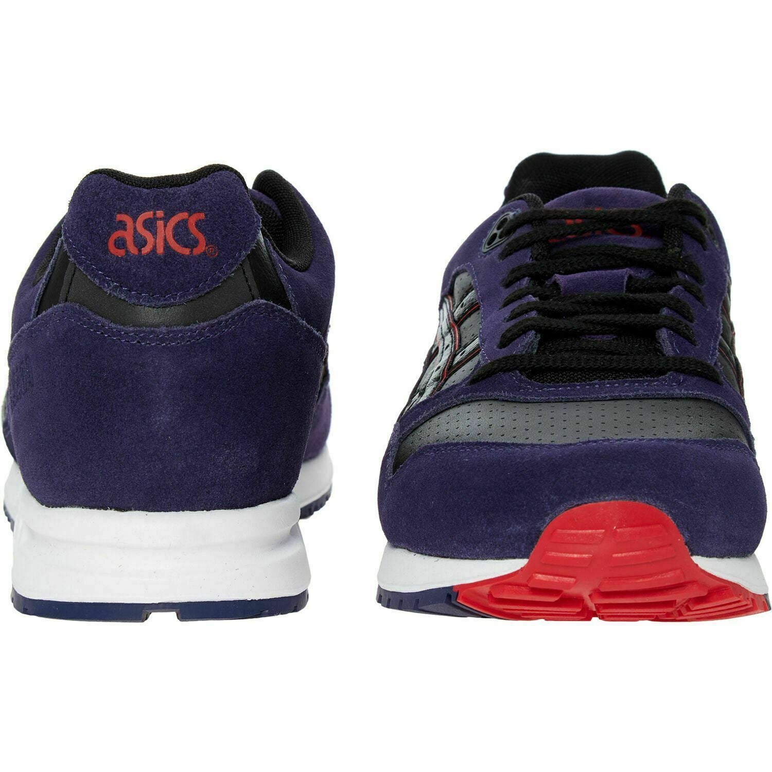 ASICS TIGER Boys' Mens' GELSAGA Trainers, Black/Purple Matte, size UK 5