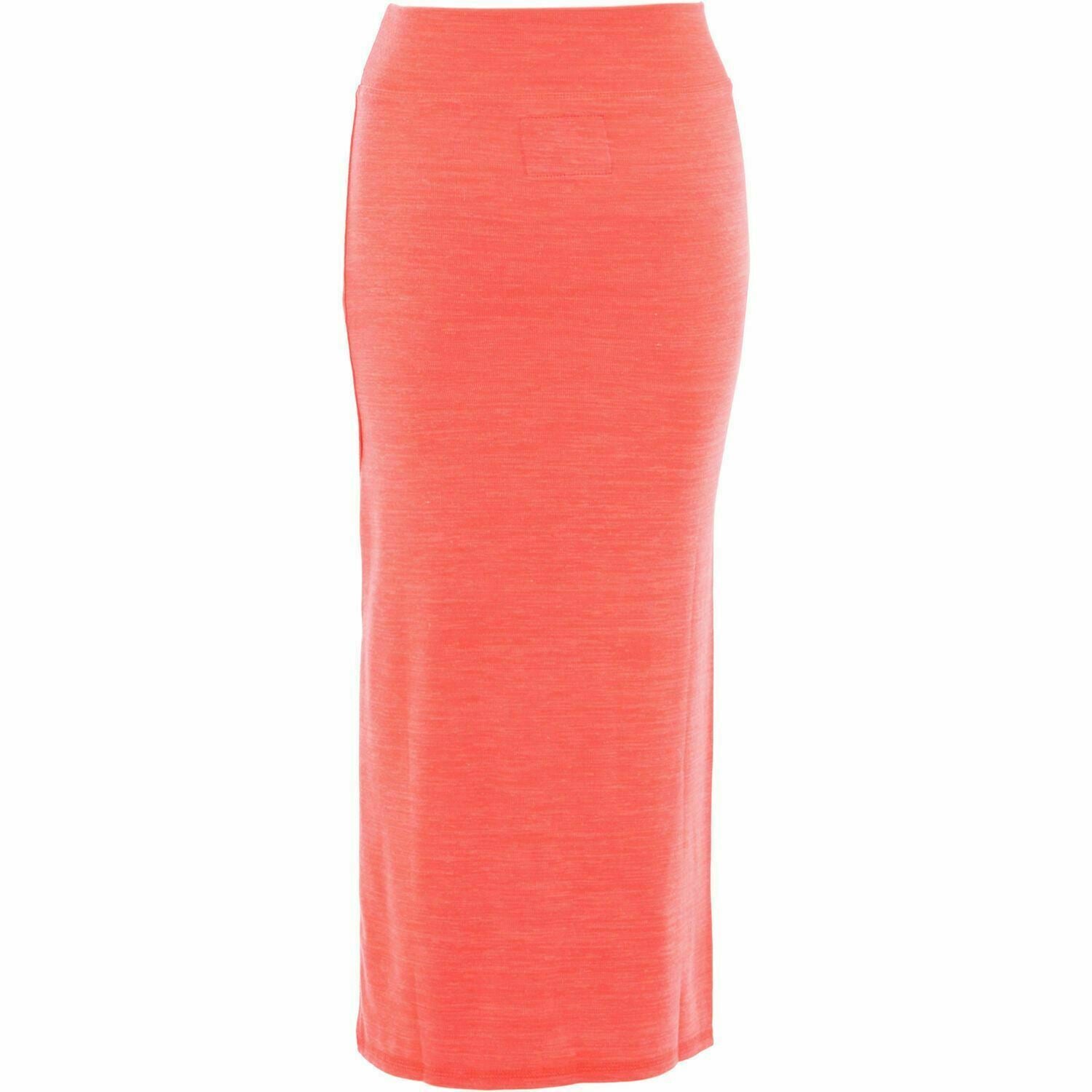 Superdry Women's Fluo Coral Pink Twist Maxi Skirt  Size Medium