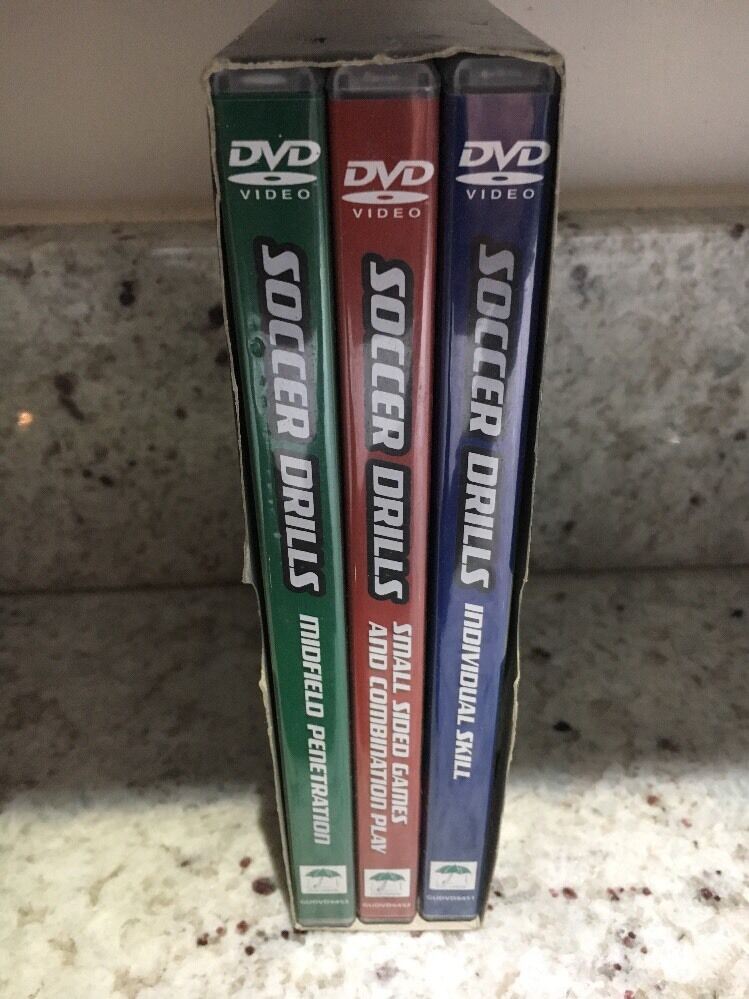 Soccer Drills Box Set DVDs, Discs In Good  condition