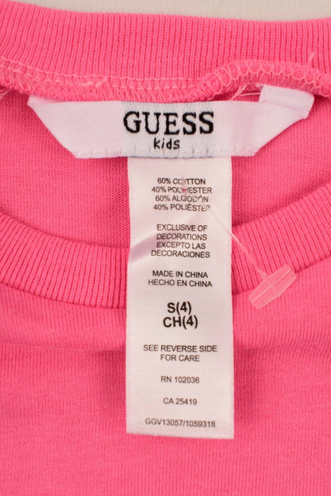 GUESS Girls' 2pc Adorable Summer Outfit, Top & Leggings, Pink/White, 4 years