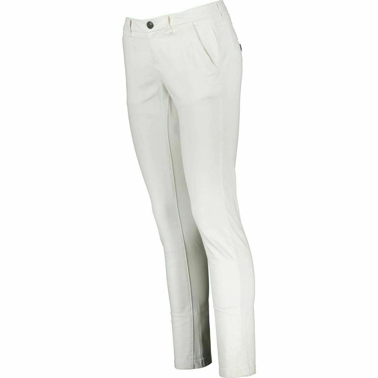 SUPERDRY Women's INTERNATIONAL SWEET Chinos Trousers Slim Fit, Optic White UK 14