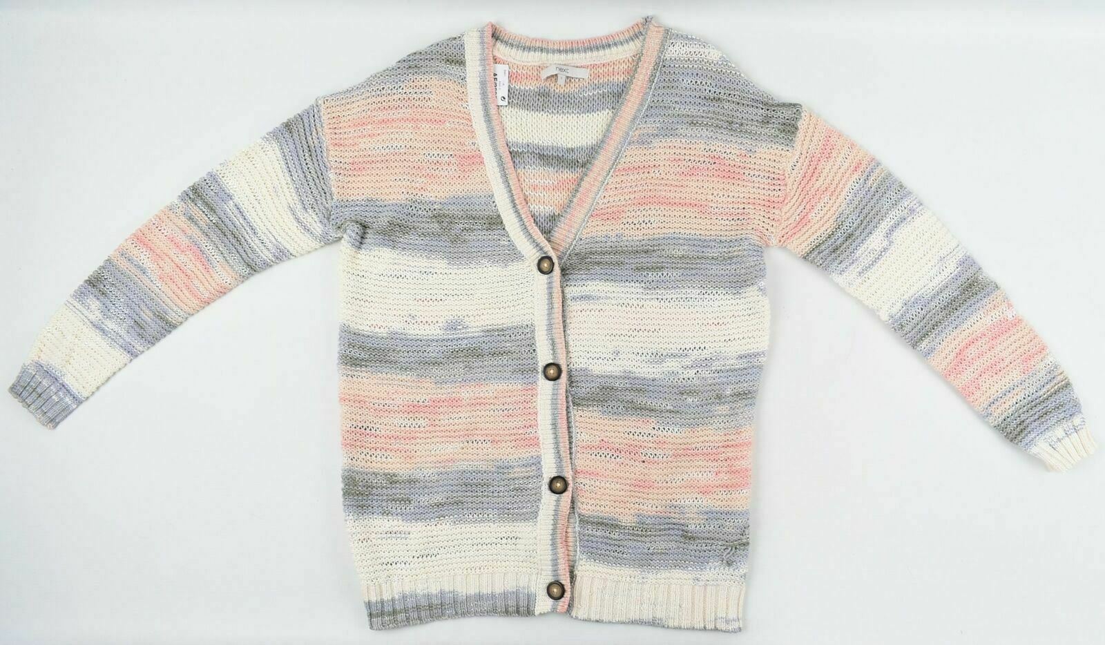 NEXT Women's Button-up Multi-Coloured Knitted Cardigan- Size S