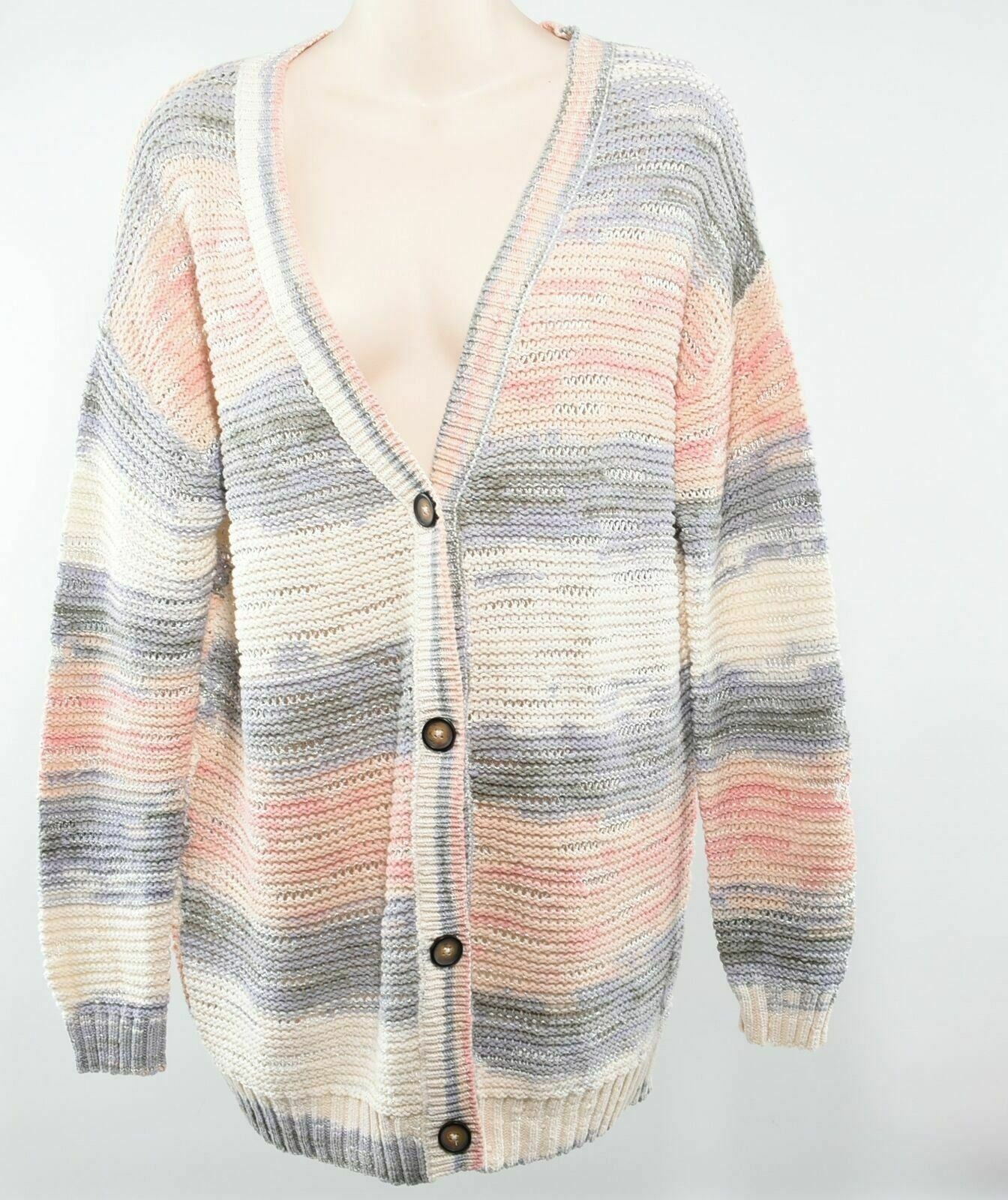 NEXT Women's Button-up Multi-Coloured Knitted Cardigan- Size S