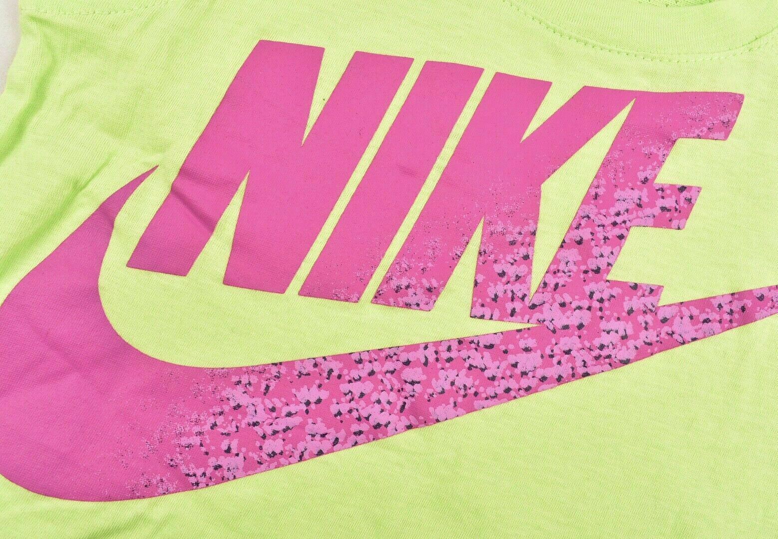 NIKE Girls' Kids' Activewear Cropped Top, Key Lime, size 6 years