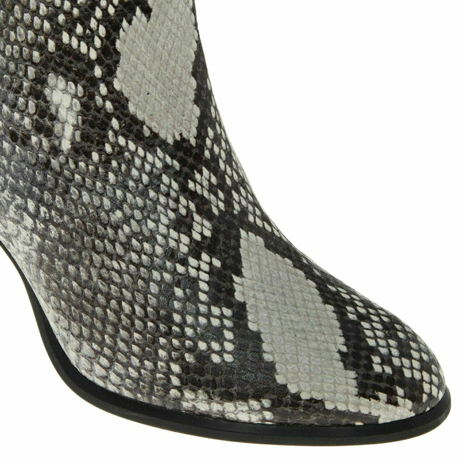 UNISA Women's UGO Genuine Leather Reptile Effect Ankle Boots, Ecru, UK 6 EU 39