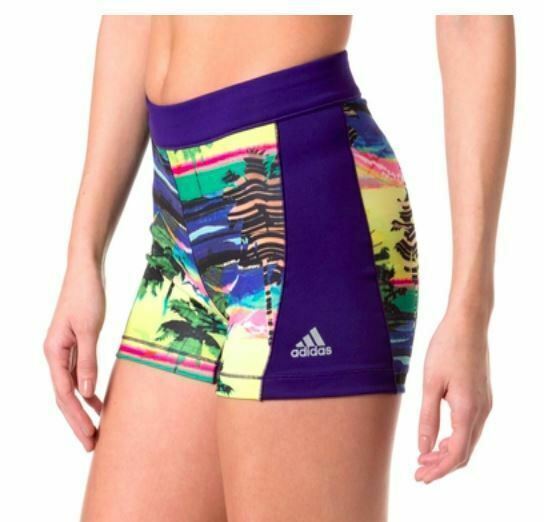 ADIDAS Women's Salinas Techfit 3" Short Tights Shorts, Purple, size S