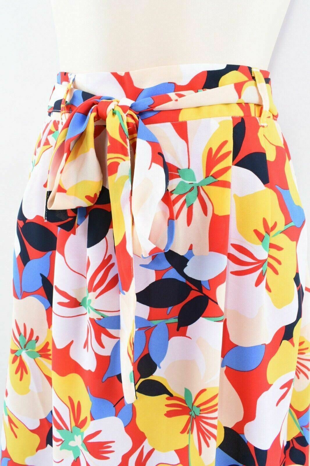 TOMMY HILFIGER Women's Floral Crepe Skirt, Multicoloured, size XXS (2XS)