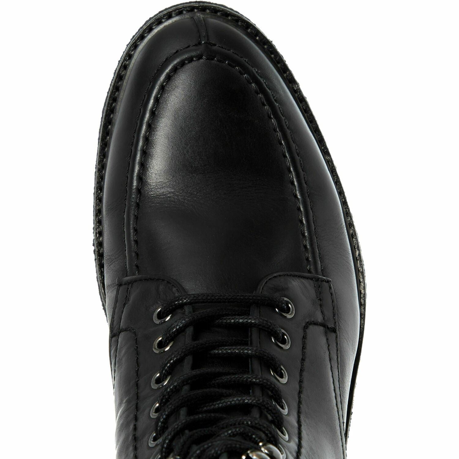 ALLSAINTS Men's INDIANA Genuine Leather Lace Up Boots, Black, UK 8 / EU 42