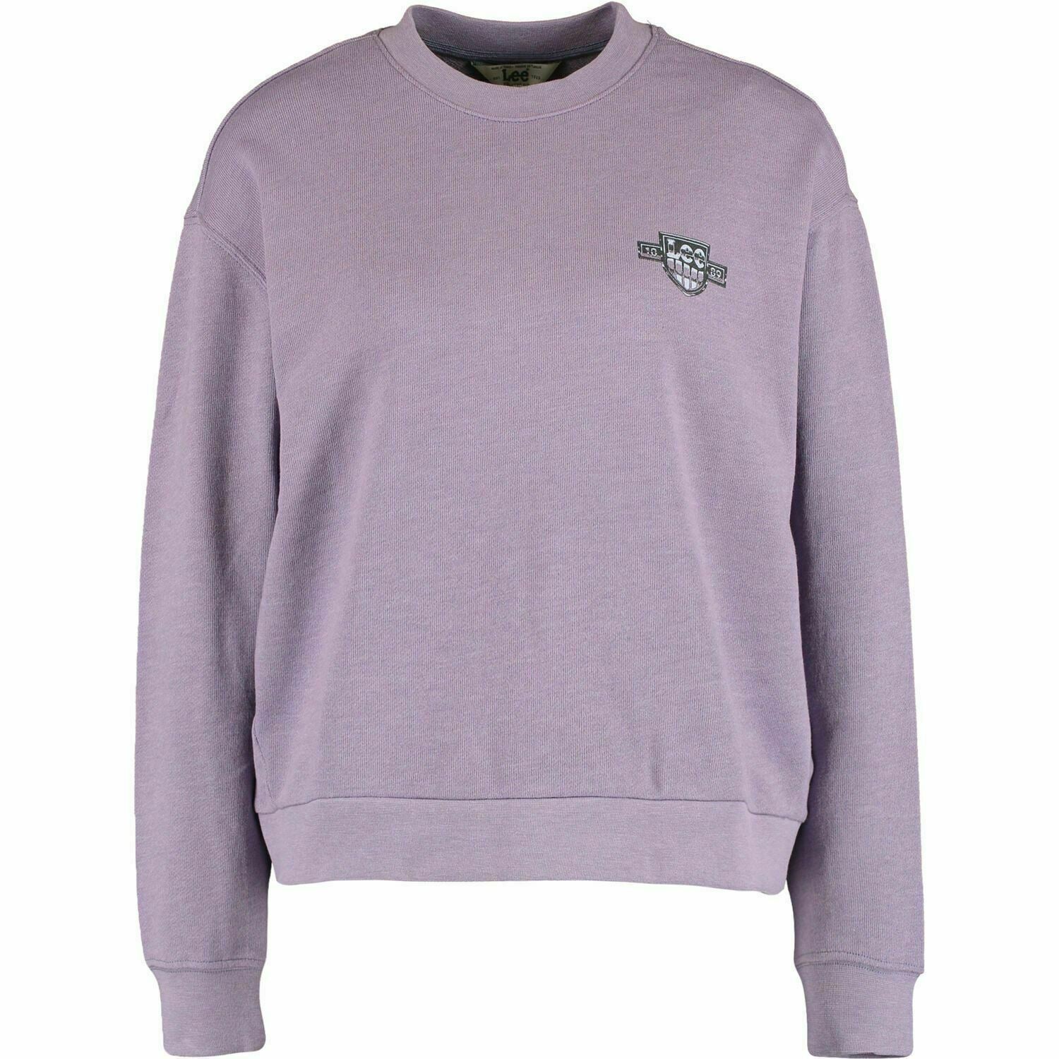 LEE Women's MELEE Relaxed Fit Sweatshirt, Lavender Dusk Purple, size XS