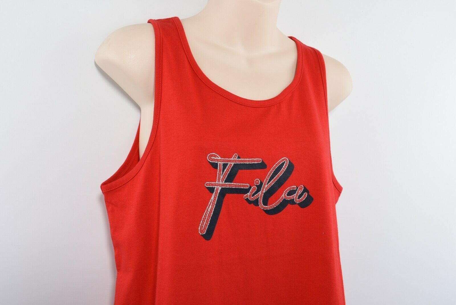 FILA Women's Sleeveless Tank Top, Chinese Red, size M