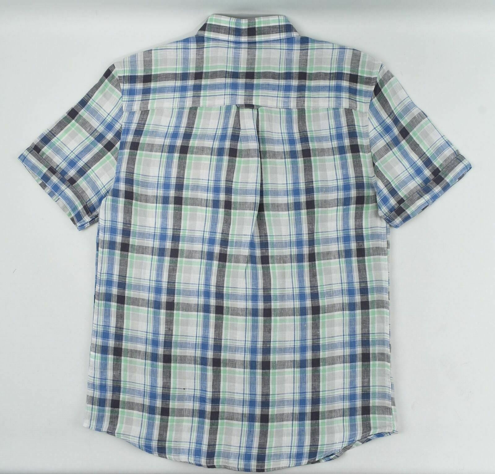 RACING GREEN Men's Checked Pattern Short Sleeve Shirt Size S