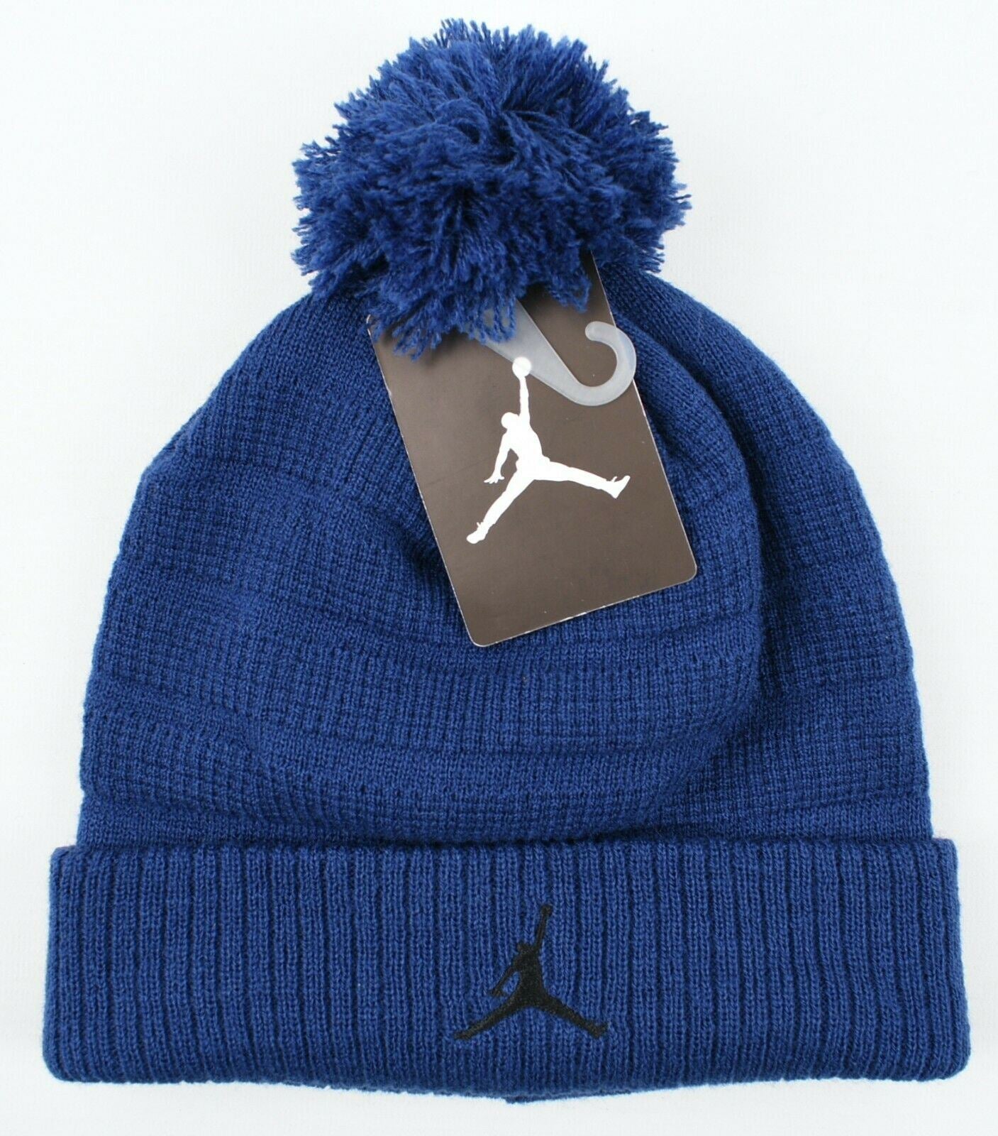 NIKE AIR JORDAN Boys' Kids' Warm Knitted Bobble Hat, Insignia Blue