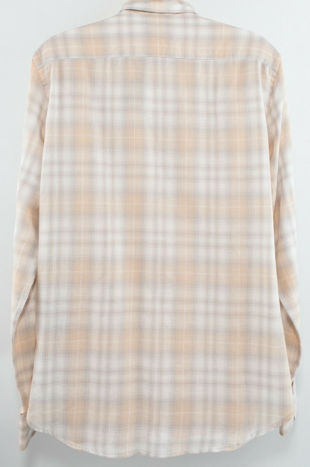 POLO RALPH LAUREN Women's Beige/Grey Checked Cotton Shirt, size L (UK 14)