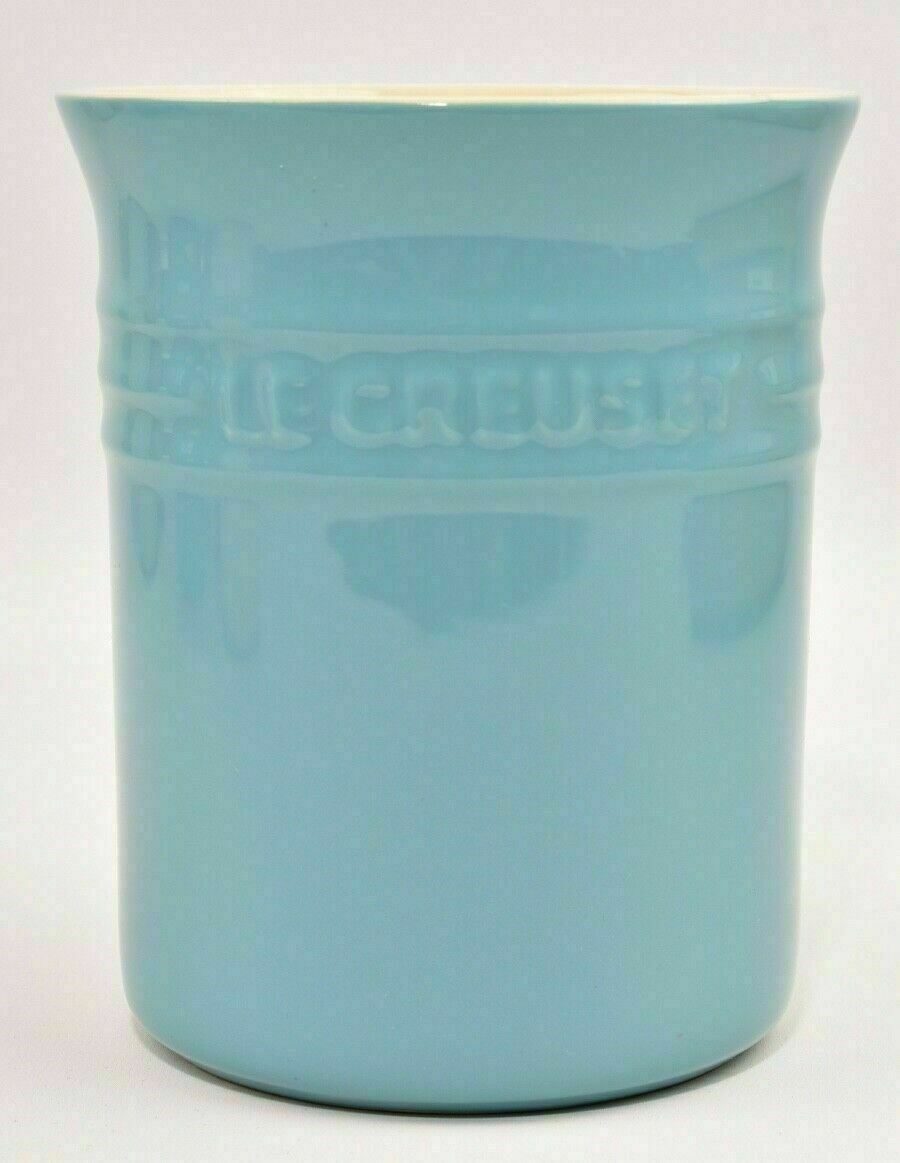 LE CREUSET Turquoise Utensil Jar 15 x 12.5cm