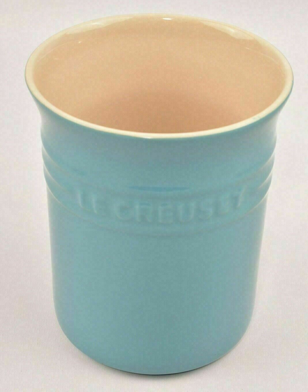 LE CREUSET Turquoise Utensil Jar 15 x 12.5cm